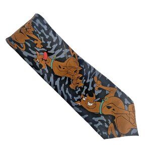 Vintage Scooby Doo Necktie 1999 Cartoon Network Warner Bros Collectible 3.75 in